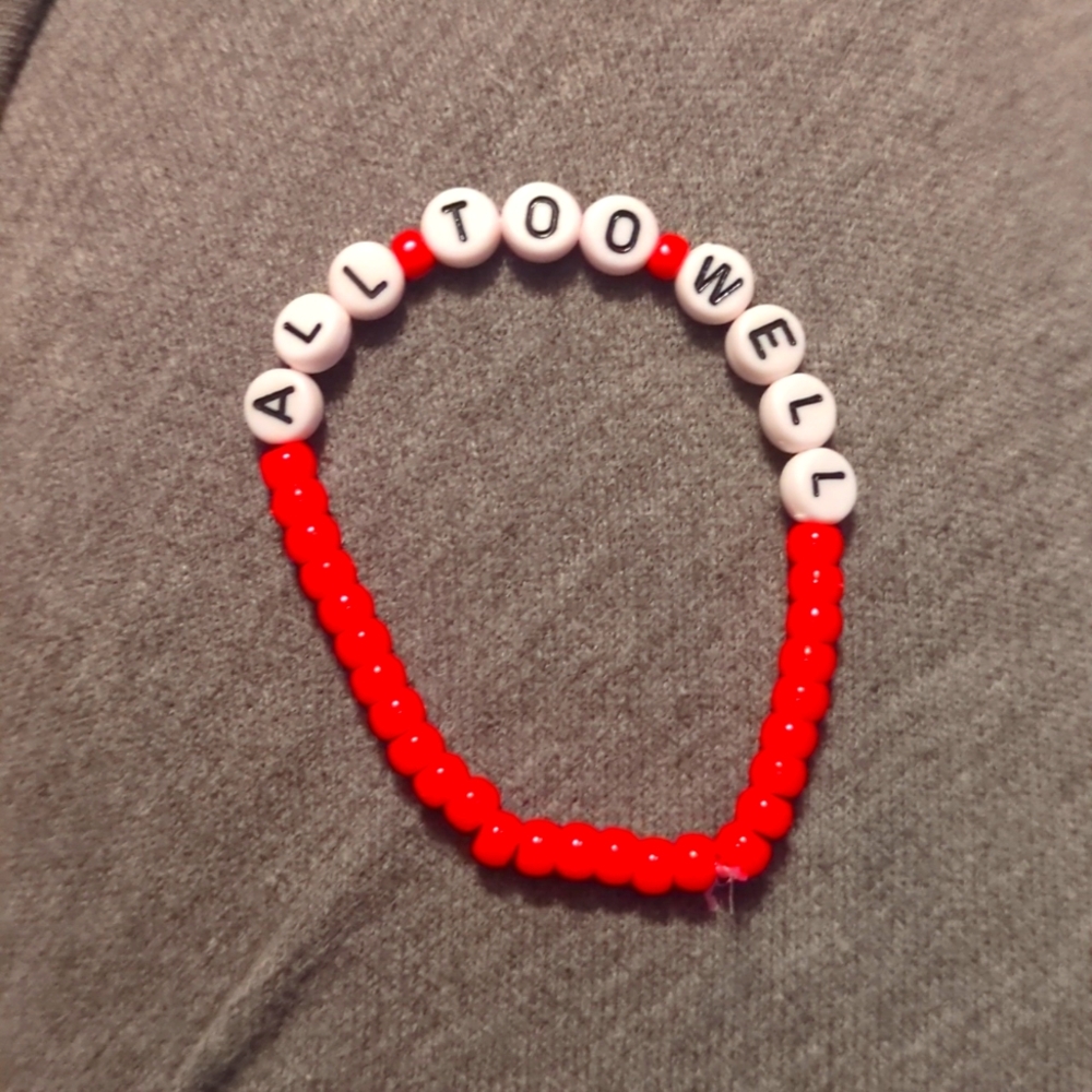 All Too Well handmade bracelet (Taylor Swift)
